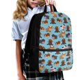 thumbnail image 3 of HUIACONG Bear Dog Pattern Backpack for Middle School Girls Large Capacity Ergonomic Padded Straps Wear‑Resistant for Kids Students 6‑18 Daily Use, 3 of 6