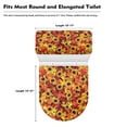 thumbnail image 5 of HELLHERO Sunflower Maple Leaf Toilet Protector Cover 17"x21" Stretch Elastic Installation for Toilet, 5 of 5