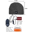 thumbnail image 6 of jobturf Winter Hats for Men Soft Comfy Warm Fuzzy Beanie Trendy Solid Color Skull Cap Windproof Snow Ski Beanies Hat for Cold Weather, 6 of 7