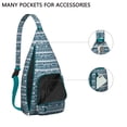 thumbnail image 3 of Tribal Style Sling Backpack – Shoulder Bag for Travel & Daily Use, Multi-Functional, Rustic Retro Design, 3 of 4