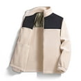 thumbnail image 2 of Dagugfen Jackets for Men Winter Full Zip Fitted Color Block Outwear Fleece Warm Comfy Casual Work Jacket Fashion, 2 of 3