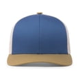 thumbnail image 5 of Pacific Headwear Adult Trucker Hat Ocean Blue/Beige/Amber Gold Os, 5 of 8