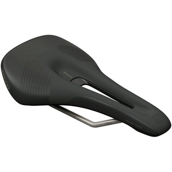 Ergon SR Allroad Comp Saddle - TiNox XP, Black, Women's, Small/Medium