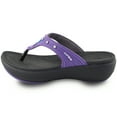thumbnail image 2 of GP Memory Foam Flatform Flip-Flop Sandals: 7530 Purple, EU39 (US Size 7.5 - 8), 2 of 7