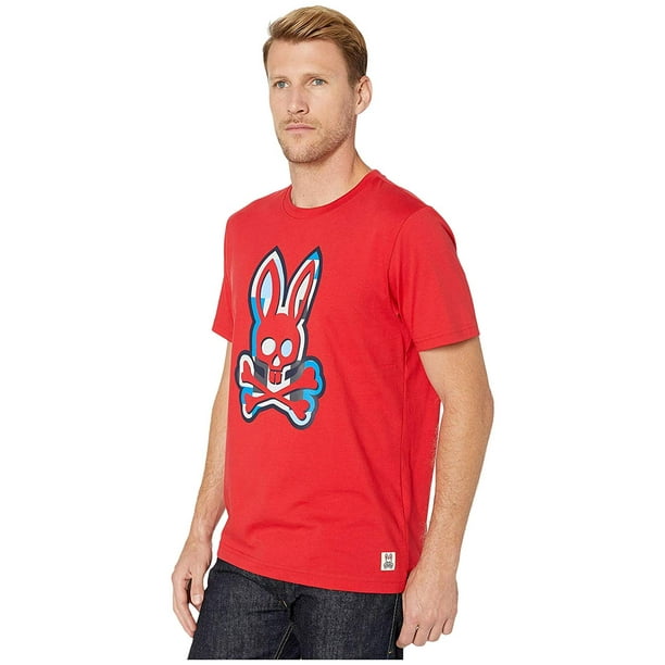 Psycho Bunny - Psycho Bunny Graphic Tee Brilliant Red - Walmart.com - Walmart.com