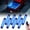 MultiColor, variant on Xprite Focal Series Truck Bed Interior Exterior LED Light 8 Pod Set w/ Switch