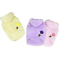 thumbnail image 6 of Yidarton Ice Cream Two-legged Velvet Double-sided Cotton Wool Soft Warm Dog Clothes Pet Clothing Autumn And Winter New purple, 6 of 9