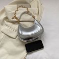 thumbnail image 3 of Bolso De Moda Bolso de hombro de moda Bolso de mensajero femenino de media luna de cuero de PU (Plata) Ehuebsd Para Estrenar, 3 of 9