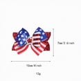 thumbnail image 3 of TOWED22 4th of July Bow Hair Clips Glitter Independence Day Hair Bow Clip Patriotic Red White Blue Bows,Hair Accessories for Parties(Dark Blue), 3 of 7