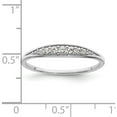thumbnail image 3 of Sterling Silver Rhodium-Plated Polished Cz Ring (Size 7) Made In China qr7260-7, 3 of 5