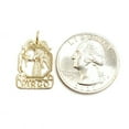 thumbnail image 2 of New 14k yellow Gold Virgo zodiac sign Pendant charm astrology fine jewelry 1.2g, 2 of 12