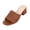 Brown, variant on Slide heels for women Slide Flat Arch heeled Square Toe Low Heel heeled sandals Block Stability