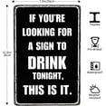 thumbnail image 3 of Funny Bar Decor Man Cave Accessories Bar Signs For Home Bar Wall Decor 12x8 Inches, Black, 3 of 5