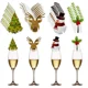 thumbnail image 2 of Juego de 10 tarjetas para copas de vino, decoración navideña, gorro de Papá Noel, decoración de vidrio, árbol de Navidad, muñeco de nieve, decoración del hogar, accesorios de Año Nuevo 2025, 2 of 5