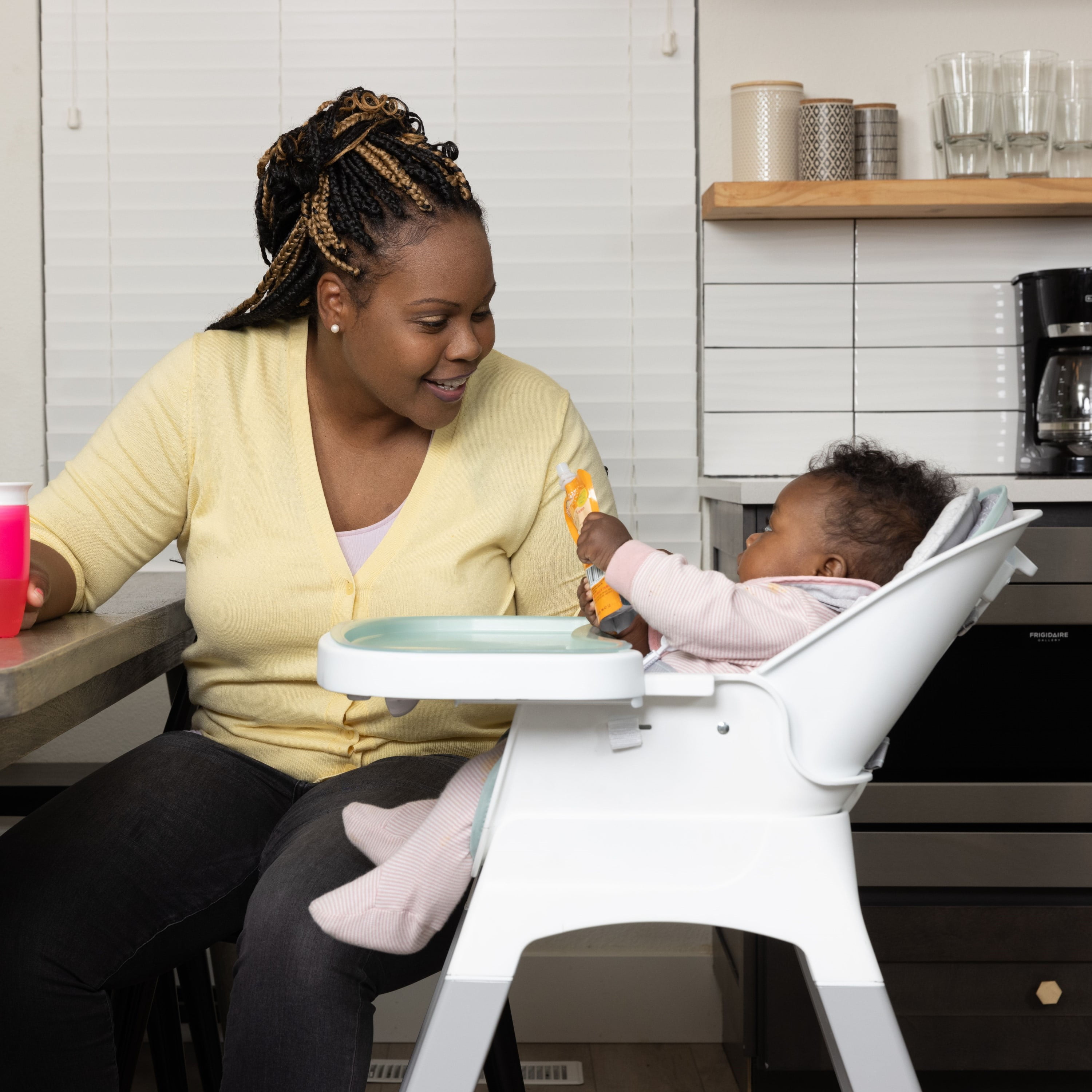 Monbebe Fusion Reclining Highchair with 8 Modes of Use, Stardust