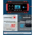 thumbnail image 2 of Mantenedor de batería Cola automático 12V 8A 24V 4A con pantalla LCD Mantenedor de motocicleta de coche 12v, 2 of 8