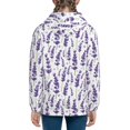 thumbnail image 6 of Sikiie Lavender Flowers Zip Up Hoodie Teenage, hoodies for Teenage, Zipper Sweatshirt Jacket for Daily, Traveling-Medium, 6 of 6