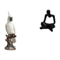 thumbnail image 1 of Figura de loro, estatua de resina, figura de escritorio, figura de pensador abstracto, estatua de pájaro con material de calidad, adecuada par, 1 of 8