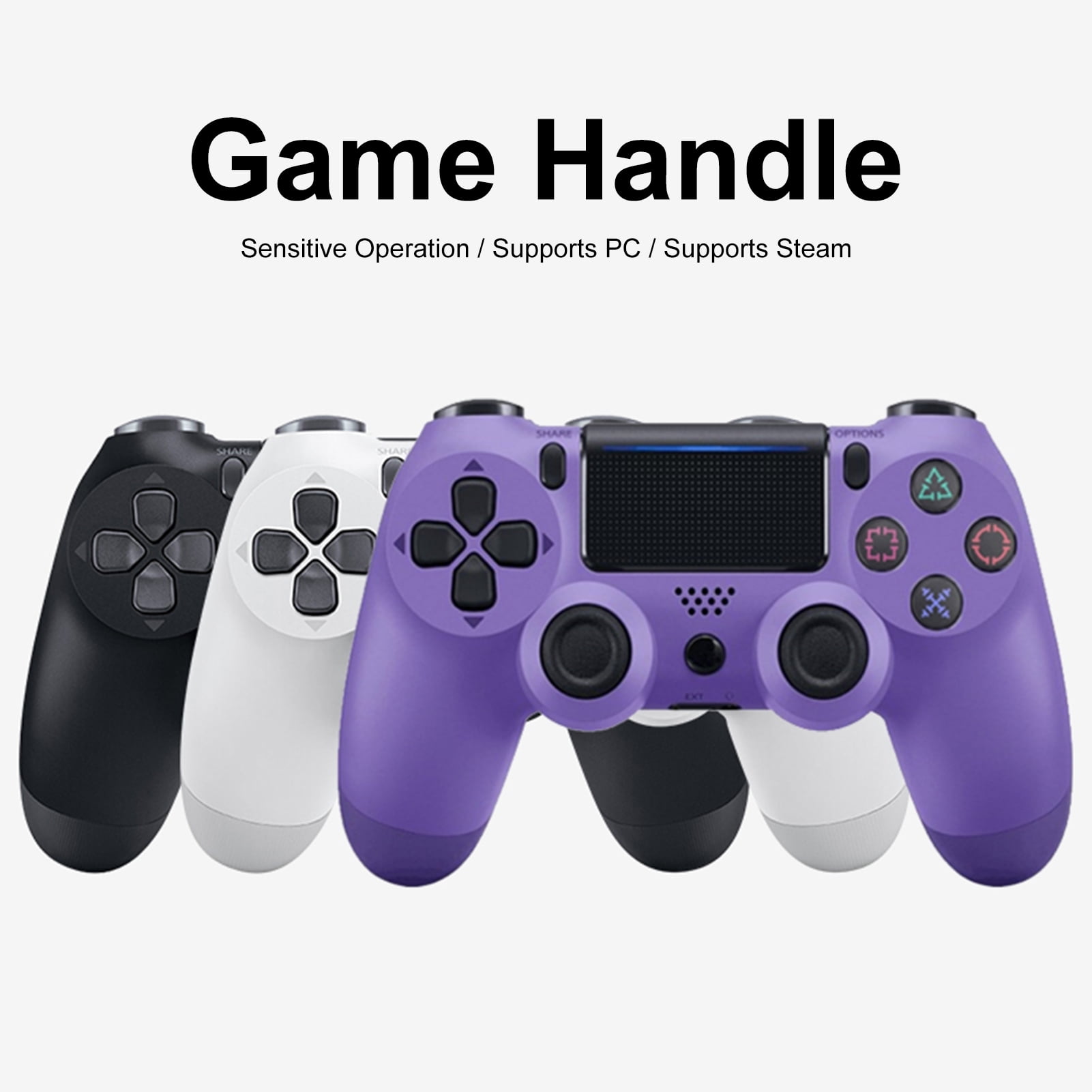 P4 BT Game Handle USB Wirelessly Rechargeable Gaming Controller