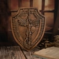 thumbnail image 6 of Shield Archangel Michael - Natural Wood - Christian Wall Art Decoration - Amulets - Religious Gifts, 6 of 7