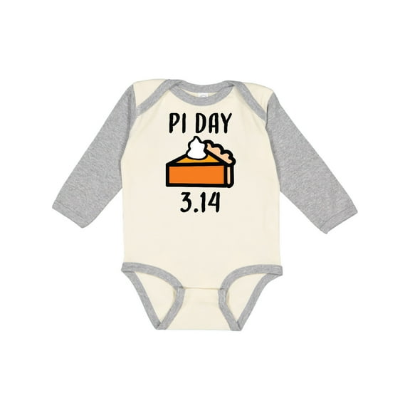 Inktastic Pi Day 3.14 Boys or Girls Long Sleeve Baby Bodysuit