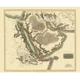 thumbnail image 2 of Thomson 17x15 White Modern Wood Framed Museum Art Print Titled - Arabian Peninsula Middle East - Thomson 1814, 2 of 4