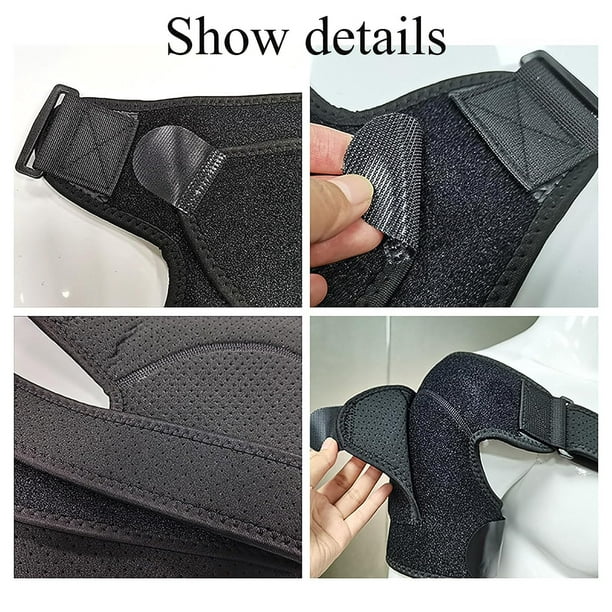 Compression Shoulder Brace, Foot Pathemed Shoulder Brace For Men,  Professional Rotator Cuff Support Brace For Pain Relief Dislocation,  Compression