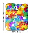 thumbnail image 2 of WIRESTER Hair Salon Capes with Snap Closure Waterproof Hairdressing Styling Hair Cutting Coloring Cape for Barber Hairdressers - Colorful Painting, 2 of 6