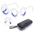 thumbnail image 1 of Anteojos inteligentes actualizados contra el mareo por movimiento, anteojos sin lentes para mareos elevados ante el mareo para viajes deportivos, anteojos líquidos sin lentes (blanco, 1 of 4