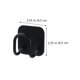 thumbnail image 2 of Ganchos de esponja de acero inoxidable, 2 uds., ganchos de almacenamiento sin perforaciones, ganchos de pared (negro) HOMEMAXS 11930293-MX, 2 of 6