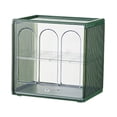 thumbnail image 1 of Cup Storage Organizer, Desktop Plastic Transparent Water Cofee Cup Storage Rack Cabinet Box Water Bottle Storage Stand For Kitchen Office, 1 of 8