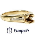 thumbnail image 3 of Pompeii 1/3ct Princess Cut Diamond Semi Mount Ring 14K Gold (H/I,SI), 3 of 3
