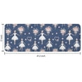 thumbnail image 7 of Dark Blue Ballerina Flower Pattern Kitchen Rug Mat,Kitchen Runner Rugs Non Skid Washable,Decorative Kitchen Floor Mats for Kitchen,Sink,Laundry,17"x47.2", 7 of 7