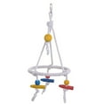 thumbnail image 1 of Parrot Rope Swing Round Funny Bird Swing Perch Parrot Cage Toy Bird Swing Toy, 1 of 8
