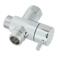Shower Head Diverter Valve G1/2 Diverter Valve 3 Way for Hand Held Showerhead and Fixed Spray