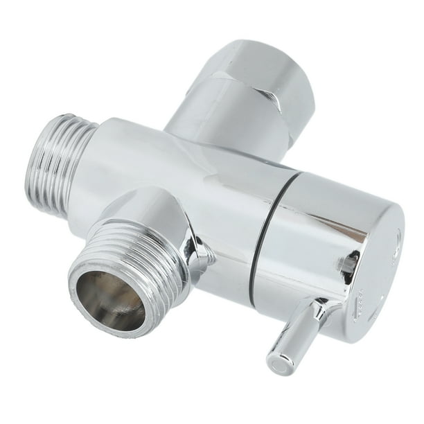 Shower Head Diverter Valve, 3 Way Rustproof G1/2 Diverter Valve For
