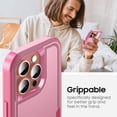 thumbnail image 3 of for iPhone 16 Pro Case, [Shockproof] Military Grade Proof Protection [Dropproof] Rugged Protective Heavy Duty Phone Case Cover for iPhone 16 Pro (Pink), 3 of 14