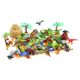 thumbnail image 1 of EeaseMX Juego de 50 dinosaurios de juguete de plástico para niños, modelo de planta de simulación, empaquetado en barril., 1 of 7