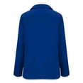 thumbnail image 5 of JGGSPWM Womens Blazers Business Casual Work Office Jackets Fitted Dressy Suits Long Sleeve Collared Button Down Trendy Coats Blue XXL, 5 of 5