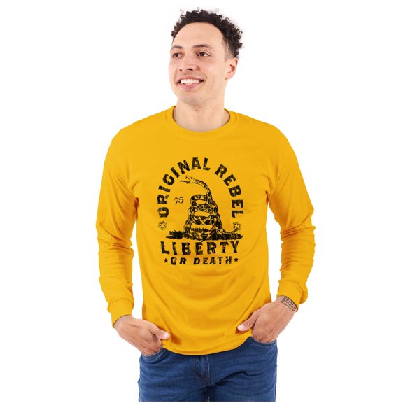 Original Rebel Liberty Death Gadsden Long Sleeve TShirt Men Women Brisco Brands S