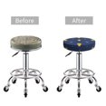 Bar Stool Covers Round blue Light Bulbs Pattern Soft AntiSlip Round