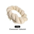 thumbnail image 3 of Unique Bargains Cheesecloth Table Runner 35'' x 134'' Rustic Gauze Beige, 3 of 7
