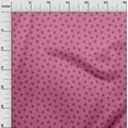 thumbnail image 3 of oneOone Velvet Pink Fabric Leaf Sewing Material Print Fabric By The Yard 58 Inch Wide, 3 of 5