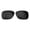 Black, variant on Walleva Brown Polarized Replacement Lenses for Oakley Tailhook Sunglasses