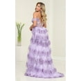 thumbnail image 2 of Royal Queen RQ8115 Juniors Womens Corset Ruffle Side Slit Evening Gown, 2 of 5