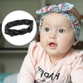 thumbnail image 6 of Polka Dot Bow Headband Fashion Cute Cotton Hair Band for Teenager Black 7.7Inch, 6 of 6