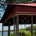 Sunjoy Regency 10x12 Gazebo with Mosquito Netting, Plant Rings, Corner