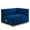 Gold Navy, variant on Conjure Channel Tufted Performance Velvet Right-Arm Chair