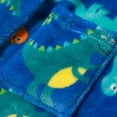 thumbnail image 6 of WOLLED Baby Kids Cartoon Dinosaurs Bathrobe for Boys Flannel Fuzzy Bath Towel Robes Hooded Fuzzy Bath Towel Fleece Cotton Robes 2-12T, 6 of 7