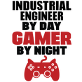 thumbnail image 3 of CafePress - INDUSTRIAL ENGINEER BY DAY GAMER BY NIGHT T Shirt - Men's Classic Cotton T-Shirts, 3 of 3